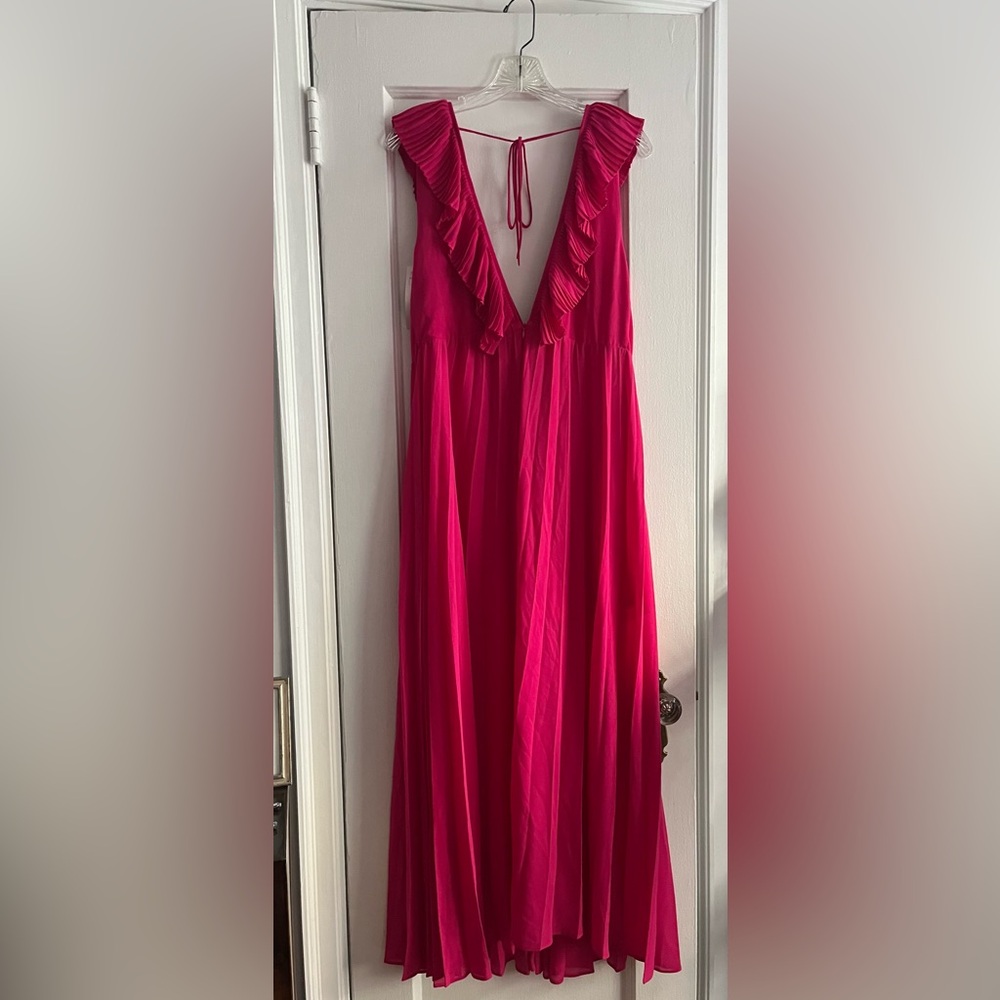 Gorgeous pink Zara dress.